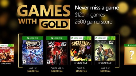 August Games with Gold